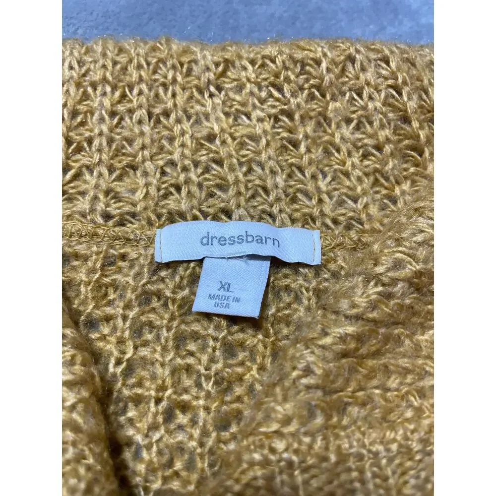 Vintage Dress Barn Gold Sweater Womens size XL
